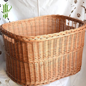 Cesta de almacenamiento tejida de ratán hecha a mano ecológica, caja de almacenamiento tejida de hierba, cesta elegante - Product Image 4