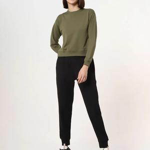 Servicio OEM, Sudaderas Casuales de Invierno para Mujer, Tejidas, de Algodón Suave, Cuello Redondo, Colores y Tallas Personalizadas Disponibles - Product Image 5