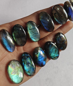 อัญมณี20X25mm ลาบราดอไรต์ธรรมชาติหรูหราทรงวงรีทรงหลวมสำหรับเครื่องประดับแฟชั่นของขวัญแต่งงานใหม่ในขนาดหินฤดูร้อน - Product Image 6