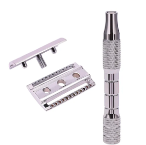 Barbier professionnel hommes outils cheveux et lames couteau de rasage pliant rasoir droit en acier inoxydable - Product Image 3
