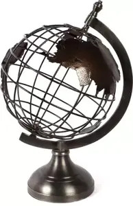 Hot Sale Custom Design <b>Vintage</b> Style Rotating metal World <b>Globe</b> for Office or Desktop Decoration - Product Image 3