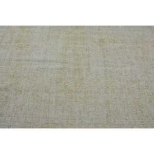 พรมตุรกีขนาดใหญ่ 6.1x9.2 ฟุต สีขาวน้ำเงิน พรมขนสัตว์สีพื้น - Product Image 5