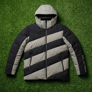 Chaqueta acolchada de invierno para hombre con capucha, diseño de bloques de color, cálida, con cremallera, para exteriores, OEM, ODM, venta al por mayor - Product Image 6