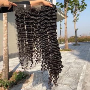 ชุดมัดผมสีดำแบบลอนพร้อมผมม้าและช่อเพื่อทำวิกผม2025 - Product Image 3