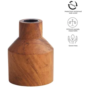 Originalhome Eco-Friendly Wood <b>Dinner</b> <b>Candle</b> Holder Lanterns & <b>Candle</b> Jars - Product Image 3