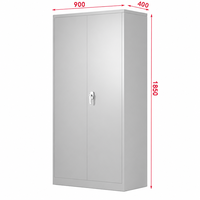 Armoire de rangement métallique robuste verrouillable, design moderne pour la maison, le bureau, le supermarché, l'école, le dortoir, la salle de sport