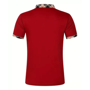 Maillot solide tendance haut de gamme pour chemise pour hommes à la mode décontracté coupe ajustée Golf à manches courtes boutonné à séchage rapide - Product Image 2