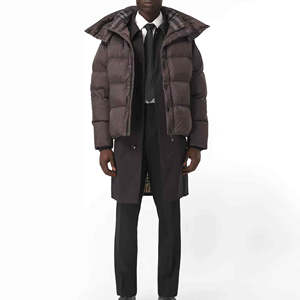 Custom Printed <b>Padded</b> Coats Bubble Clothing Outdoor Zipper Windbreaker Logo Puffer Jacket Winter Jacket - Product Image 3