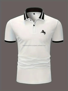 T-shirts pour hommes en coton avec logo personnalisé de qualité supérieure du Pakistan T-shirts lourds T-shirts polos, polos pour hommes - Product Image 6