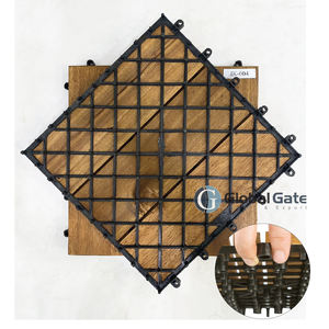 Dalles de terrasse en bois d'acacia du Vietnam, antidérapantes, contemporaines, à emboîtement, imperméables, pour terrasse extérieure - Product Image 3