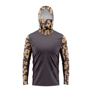 Servicio OEM ODM del Fabricante, Sudadera de Pesca Personalizada con Capucha y Protección UV, Camisa de Manga Larga para Hombre - Product Image 3