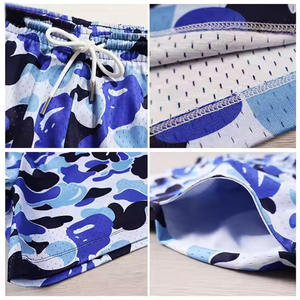 Buker Custom Logo Men's Double Layer Mesh Basketball <b>Shorts</b> <b>5</b> <b>Inch</b> <b>Inseam</b> Sporty Style with OEM Service for Gym Casual Use - Product Image 2