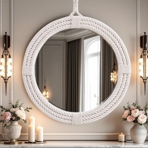 Custom Luxury <b>Mirror</b> Wooden Frame Resin Material Traditional Design Handmade for <b>Wall</b> <b>Hanging</b> Decor Living Room Bedroom <b>Walls</b> - Product Image 3