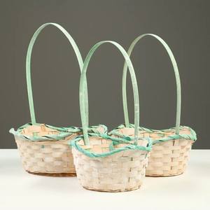 Cesta de regalo de bambú sostenible a granel cestas naturales de alta calidad para regalos fabricados en la fábrica de Vietnam - Product Image 1