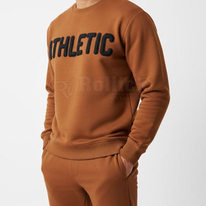 Ensemble de survêtement imprimé en relief, style urbain moderne, coupe confortable, collection hiver - Product Image 5