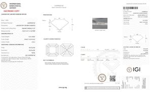 Diamante Suelto Cultivado en Laboratorio, Corte Pera, 6 Quilates, Azul Intenso, Certificado IGI, Claridad VVS - Product Image 2