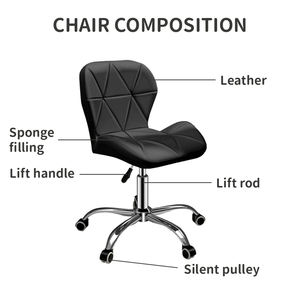 Chaise de bar élévatrice moderne et simple Dossier de salon de coiffure Tabouret haut sans accoudoirs Caisse enregistreuse rotative - Product Image 5