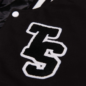 Vestes d'université pour hommes adultes pour l'hiver col montant école collège baseball veste universitaire Letterman avec broderie en chenille - Product Image 3