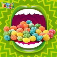 Groothandel Private Label Op Maat Gemaakte 85g Skittle-s Type Zure Kauwgom Snoepjes Met Zure Gecoate Gemengde Fruitige Smaken Chinese Fabrikant Bulk