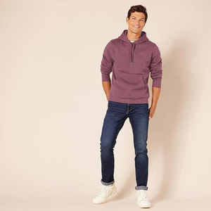 Sweat-shirt à capuche en tricot décontracté pour homme de qualité supérieure en violet - Confortable, tendance, écologique et respirant pour un usage quotidien - Product Image 3
