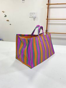 Recycled Nylon and PP Woven Striped Plastic Woven Handloom Shopping Bags Made in India Ecofriendly Market Bags Wholesales Bags - Product Image 2