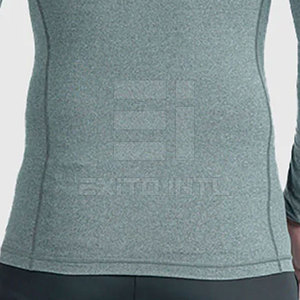 Camiseta Deportiva Ajustada para Hombre, Camiseta de Compresión Deportiva de Manga Larga, Transpirable, de Secado Rápido, para Gimnasio y Fitness - Product Image 6