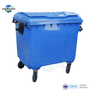 1100L Umweltfreundlicher Induktions-Mülleimer mit 4 Rädern, mobiler Recyclingbehälter, rollender Abfallbehälter für Plastik/Papier, für den Außenbereich, Zuhause, Hotel - Product Image 6