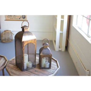 เชิงเทียนโลหะแบบย้อนยุคแนวชนบทสำหรับตกแต่งบ้านที่ใส่เทียนในร่มและกลางแจ้ง - Product Image 3