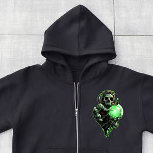 Best Quality Custom Men <b>Zip</b> <b>up</b> <b>Hoodie</b> Heavyweight 500 Gsm Fabric Designer Fleece With Embroidery <b>Full</b> <b>Zip</b> <b>up</b> Hoodies for Boys - Product Image 2