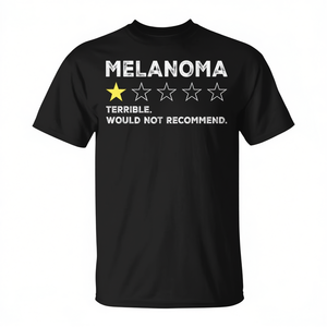 T-shirt promozionale di supporto per la consapevolezza sul cancro della pelle per i sopravvissuti al melanoma - Product Image 2