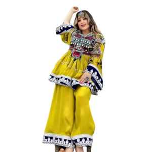 ศิลปะการปะติดพื้นสไตล์วินเทจคุณภาพสูงแขนยาวแบบดั้งเดิมงานแฮนด์เมดสไตล์ Afghan kuchi แฟชั่นดีไซน์ใหม่2025 - Product Image 1