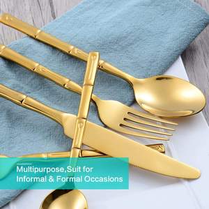 Ensemble de couverts en métal de qualité supérieure, fabriqué à la main, élégant, durable et intemporel, essentiels pour la salle à manger - Product Image 6