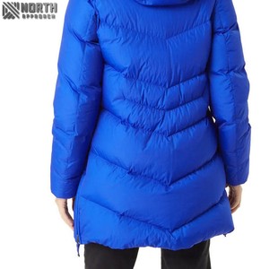 2025 femmes durable décontracté hiver doudounes avec col montant en gros plaine teint Parkas manteau hommes mode - Product Image 3