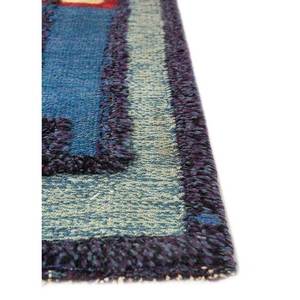 Nayaab Gold Flat Weaves <b>Wool</b> Rug Paem-872 Handmade 3D Braided Geometric Abstract Design Rectangular for Home Living Room 10mm - Product Image 4