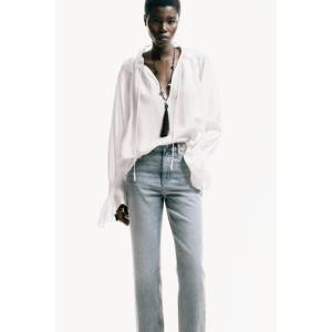 Vaqueros de cintura alta para mujer, corte ajustado acampanado, transpirables, de mezclilla, talla 2XL, incluye corte lápiz, boyfriend, bootcut, rectos, holgados - Product Image 1