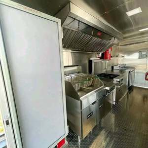 Remorque de cuisine mobile 4,8 m en aluminium avec double essieu tandem, compartiments isolés, utilisation extérieure + livraison gratuite - Product Image 5