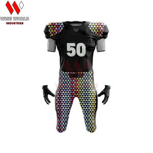 ชุดยูนิฟอร์มอเมริกันฟุตบอลคุณภาพพรีเมียมรุ่นใหม่ล่าสุด แบบไม่มีแขน สำหรับผู้ใหญ่ ทนทาน ระบายอากาศได้ดี ป้องกันรังสียูวี ซึมซับเหงื่อ - Product Image 6