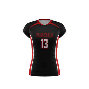 Maillot de volley-ball personnalisé, dernier design, manches courtes, respirant, séchage rapide, 100% polyester, marque OEM, origine PK, unisexe, toutes saisons - Product Image 1