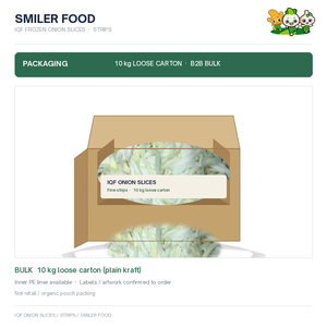 Rodajas de Cebolla Congeladas IQF al por Mayor para Procesamiento de Alimentos, Pizza y Catering - Product Image 5