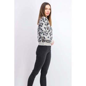 Cardigan da Donna Stile Vintage con Stampa Animalier Traspirante Casual Taglia Media - per Autunno e Inverno - Product Image 3