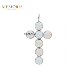 Forma redonda natural ópalo australiano piedra preciosa 18K oro amarillo sólido hecho a mano mujeres colgante joyería para venta al por mayor - Product Image 3