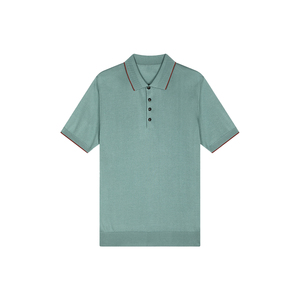 เสื้อโปโลแขนสั้นผู้ชาย, เสื้อยืดลำลองสีพื้นเข้ารูปกันยับสำหรับฤดูร้อน - Product Image 5