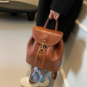 Fashion <b>Small</b> Backpack for Women Vegan Leather Designer Backpack Purse Soft <b>Rucksack</b> with Tassel Charm - Product Image 4