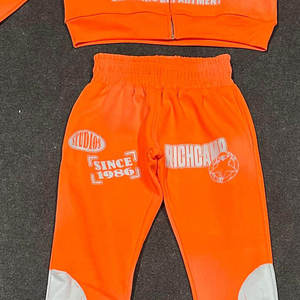 OEM Manufacturer Cotton French Terry Acid Wash Screen Printing & DTG Printing Streetwear Premium Quality Zipper Tracksuits - Product Image 4