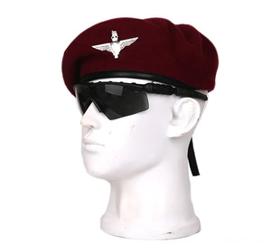 หมวกเบเร่ต์ขนสัตว์ปักโลโก้แฟชั่นสำหรับผู้หญิงฤดูใบไม้ร่วง/ฤดูหนาวอบอุ่นแปดเหลี่ยมรูปเมฆย้อนยุคหมวกตัวเล็ก - Product Image 2