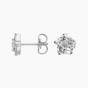 Boucles d'oreilles modernes plaquées or 18 carats avec diamants de laboratoire en forme de poire, bijoux raffinés pour femmes, certifiés IGI, coffret en velours - Product Image 1