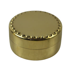 Royal Designer Metal Brass Shiny Kumkum Box Church Pyx para hosts Contenedor de frutas secas Contenedores de almacenamiento de dulces Contenedores de almacenamiento - Product Image 1