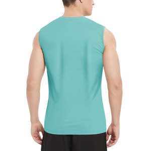 Débardeur en coton sans manches pour homme |   Débardeur classique coupe musclée |   Vêtements de sport respirants à séchage rapide pour la musculation - Product Image 5