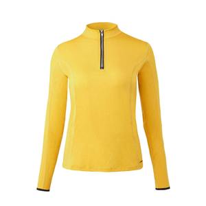 Camiseta de equitación para mujer de alta calidad, transpirable, de secado rápido, de poliéster/spandex, ajuste slim, hecha a medida, talla grande, color liso. - Product Image 3
