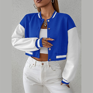 Venta caliente de alta calidad Varsity Chaquetas Nueva llegada Street Wear Bordado Logo Algodón Casual Deportes Moda Letterman Chaqueta - Product Image 4